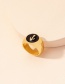 Fashion Golden Alloy Geometric Drip Ring