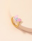 Fashion Butterfly Alloy Dripping Butterfly Ring