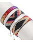 Fashion 3# Rice Bead Woven Geometric Devil's Eye Beaded Bracelet