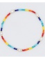 Fashion 4# Rice Bead Woven Rainbow Love Daisy Beaded Small Bracelet