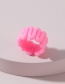 Fashion Pink Curved Soft Clay Hand Pinch Ring