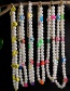 Fashion Smiley Colorful Clay Pearl Beaded Necklace