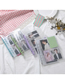 Fashion (three Inches And Four Grids) Pure Transparent-white Shell Pvc Transparent Six-hole Loose-leaf 3 Inch Photo Album Holder