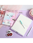 Fashion Pastel Children's Cartoon Cat Plush Diary With Lock