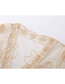Fashion Apricot Lace Embroidered Lace-up Sun Protection Shawl Top