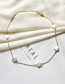 Fashion Gold Color Alloy Chain Imitation Pearl Cloud Necklace