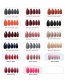 Fashion 6# Pointed Solid Color Matte Finished Nail Patch 24 Pieces With Double-sided Tape