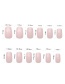 Fashion Transparent Color Finished Nail Art Patches Transparent Color 500 Pieces Packed Fake Nails Solid Color Nail Patches