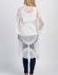 Fashion White Lace Embroidered Sunscreen Clothing