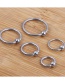 Fashion 1.2*10*3 Stainless Steel C Type Piercing Jewelry Nose Nail (single)