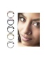 Fashion 8mm Silver Stainless Steel Moon Ear Bone Ring (single)
