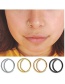 Fashion 8mm Gold Stainless Steel Moon Ear Bone Ring (single)