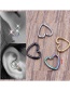 Fashion 0.8mm Heart-shaped Black Heart-shaped Ear Bone Nail (single)