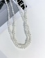 Fashion White Irregular Pearl Beaded Body Chain
