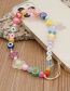 Fashion Color Love Color Beads Beaded Stars Flowers Eyes Mobile Phone Lanyard