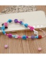 Fashion Color Suebito Smiley Rice Beads Beaded Mobile Phone Strap