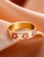 Fashion Style 3 A20-2-1-4 Drop Nectarine Heart Flower Star Ring