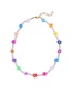 Fashion Pearl Bracelet A19-4-4-7 Colorful Beads Pearl Beaded Flower Necklace Bracelet
