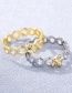 Fashion Style Eight A20-2-1-6 Geometric Hollow Honeycomb Ring