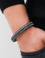 Fashion B020826 Magnetic Buckle Braided Bracelet