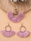Fashion S020017 Geometric Fan-shaped Tassel Necklace And Earrings Set