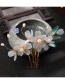 Fashion Gz1097 Pearl Glaze Flower Disc Bun