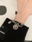 Fashion Silver Color Chain Wisdom Tree Round Coin Ot Clasp Bracelet