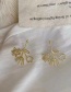 Fashion Gold Color Hollow Flower Earrings