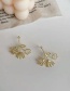 Fashion Gold Color Hollow Flower Earrings
