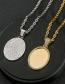 Fashion 1.0*70nk Chain Gold Oval Micro Diamond Twist Chain Necklace