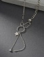 Fashion Steel Color Hollow Circle Five-pointed Star Chain Stitching Necklace