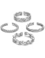 Fashion Spiral Open Ring Gold Titanium Steel Spiral Open Ring