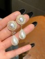 Fashion Gold Color +white Pearl Earrings