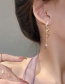 Fashion Gold Color Twisted Tassel Star Earrings
