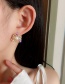 Fashion Gold Color Pearl Flower Stud Earrings