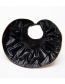 Fashion Black Vinyl Shell Hat Large-brimmed Black Rubber Sunshade Sun Hat