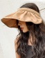 Fashion Khaki Anti-ultraviolet Sunshade Shell Hollow Top Hat