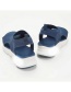 Fashion Blue Mesh Platform Soft Sole Sandals