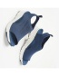 Fashion Blue Mesh Platform Soft Sole Sandals