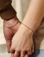 Fashion Steel Color 18cm Stainless Steel Gold-plated Chain Bracelet