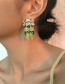 Fashion Cicada Alloy Geometric Full Diamond Animal Earrings