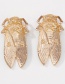 Fashion Cicada Alloy Geometric Full Diamond Animal Earrings