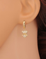 Fashion Little Bear Bronze 19k Gold Bear Earrings
