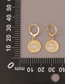 Fashion Eye Eyes Copper Plated Real Gold Earrings