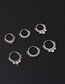 Fashion 3#-10mm Inlaid Zircon Closed Ring Nose Ring