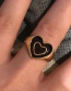 Fashion 3# Drop Oil Double Love Ring