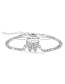 Fashion Silver Color Full Diamond Butterfly Chain Necklace