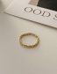 Fashion Gold 6.75 Us Size Plain Ring Gypsophila Ring