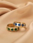 Fashion Color Love Dripping Open Ring