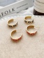 Fashion White Copper Dripping Eyes Earrings
